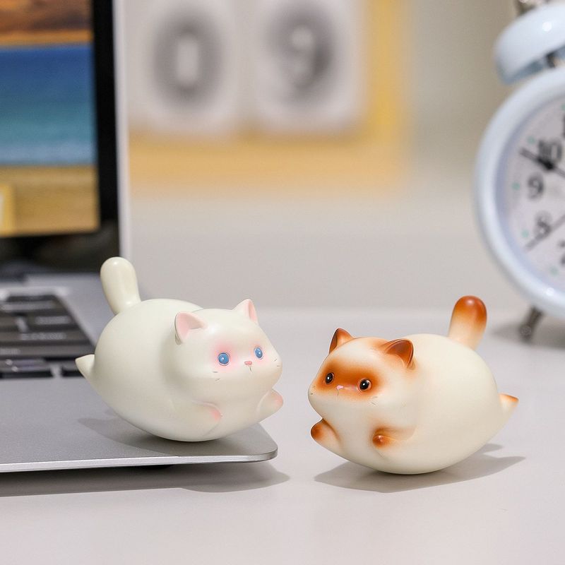 女友送礼工位解压陈设福瑞萌猫摇晃摆件居家新款可爱桌面装饰品