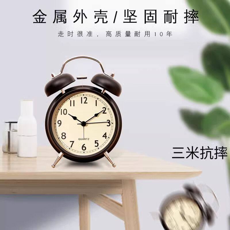 儿童学生强力叫醒小闹钟床头新款起床时钟男孩女孩闹铃