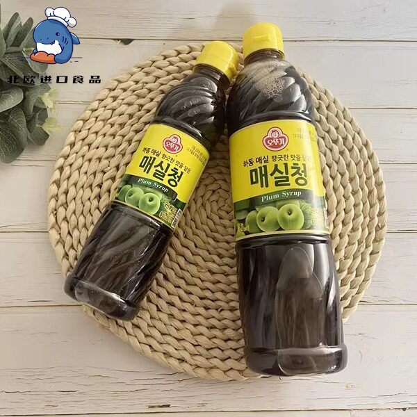 包邮韩国不倒翁青梅浓缩汁进口酸甜浓缩青梅汁 硷性含糖食品660ml