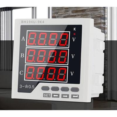 博垒BLB-9V3-AA三相智能交流电压表AC500V450V380V220V110V91*91