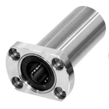 电镀椭圆法兰直线轴承LMH 6 8 10 12 13 16 20 25 30 35 L UU加长