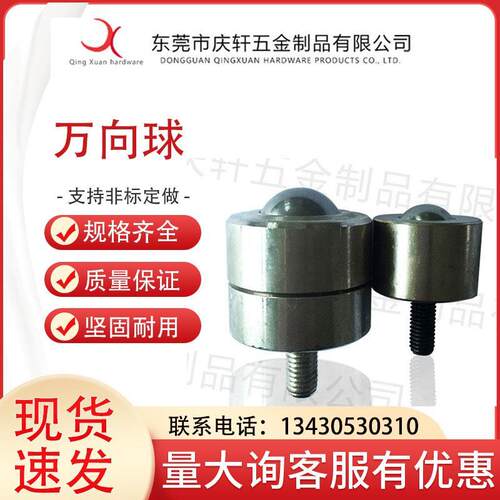 钢珠滚轮不锈钢输送球轴承滚轮切销螺纹型牛眼万向球BCHT24-42