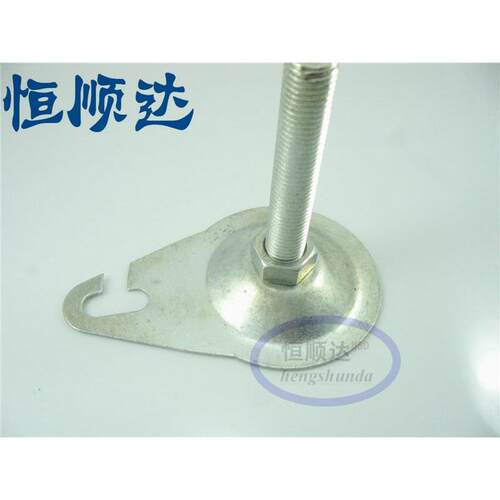 平底带勾脚杯 带钩喇叭支撑脚 调节地脚 AD86mm 丝杆M12 M14 M16