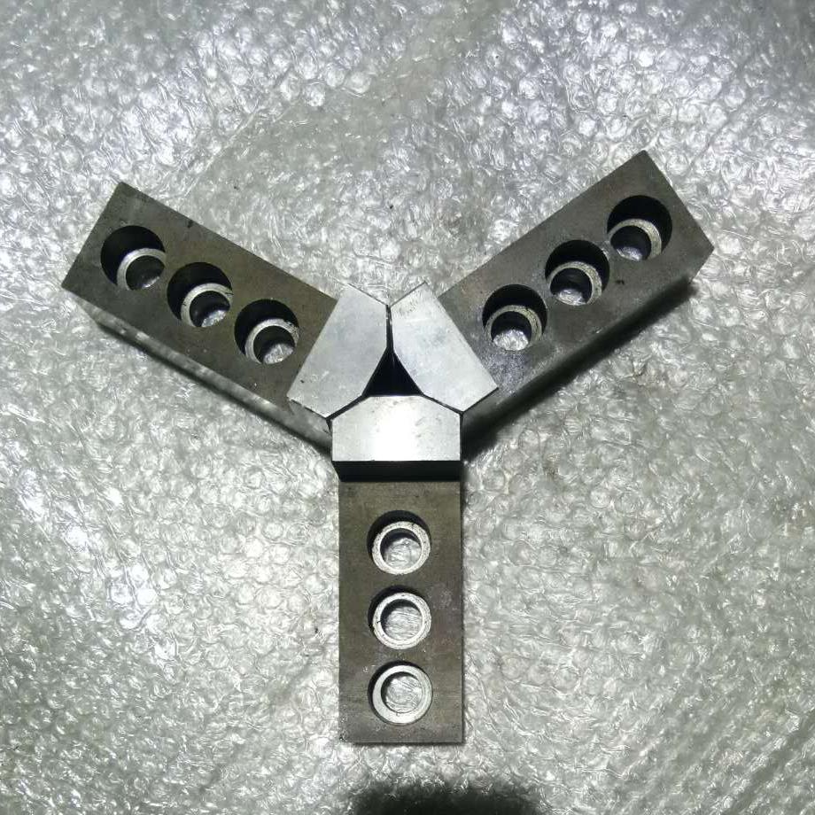 12寸320台湾液压卡盘三爪软爪卡爪非标定做定制L型夹外圆撑内孔