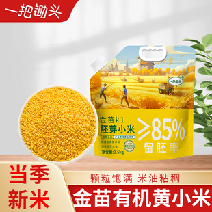 一把锄头东北胚芽黄小米25年金苗k1农家新米杂粮粗粮粥正宗5斤装