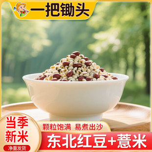 一把锄头8斤红豆薏米红小豆薏仁米组合装煮粥祛湿五谷杂粮250g