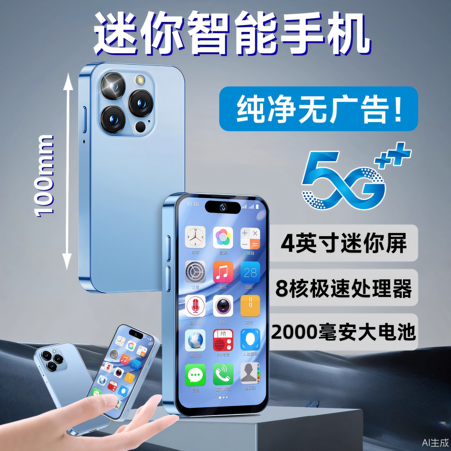 百元安卓小型可玩游戏备用机便携