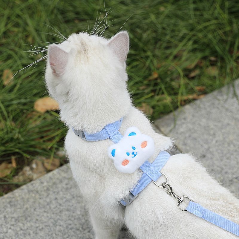 带翅膀可调节宠物背带幼猫外出牵引绳防挣脱猫狗外出遛宠用品