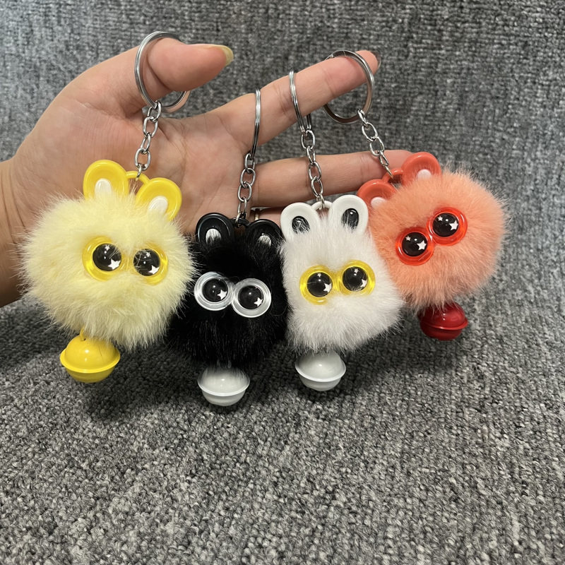 猫猫煤球毛绒挂件汽车钥匙书包挂饰寝室搞笑百搭校园可爱挂饰