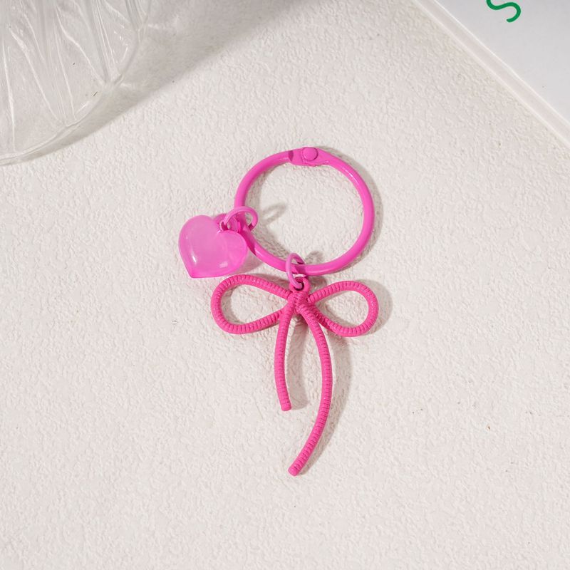 玩偶包包手工配饰拼豆蝴蝶结合金飘带彩色亚克力爱心挂件
