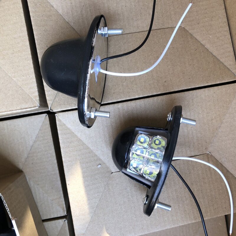 24v箱货车led后牌照灯防水超亮改装车牌灯大半挂车高亮照牌灯外置