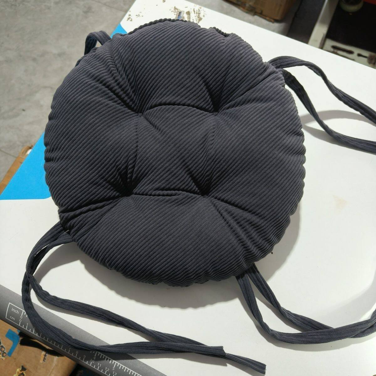 打工女冬季绑带圆凳圆椅保暖圆凳子上班圆形坐垫