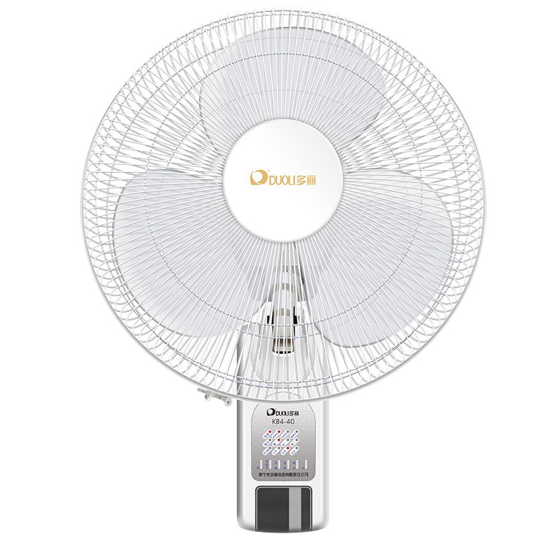 多丽KB4-40壁扇壁挂式家用遥控电风扇摇头P大风力 宿舍16寸