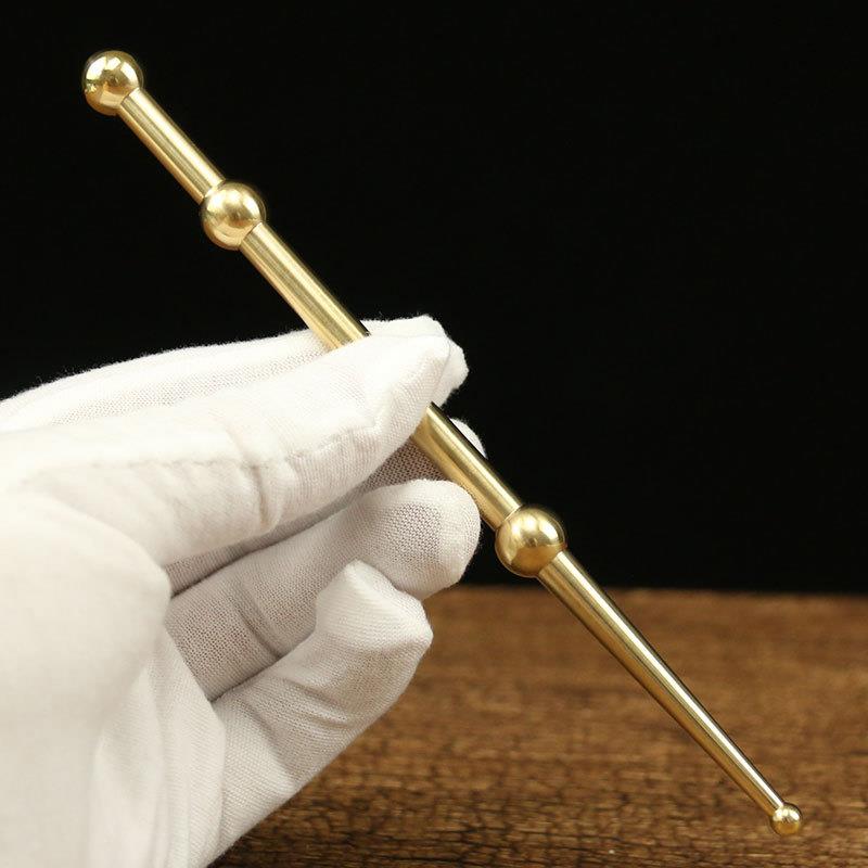 铜之美铜按穴位工具点穴棒按脚器穴位按摩按摩笔脚底疏通拨筋经络