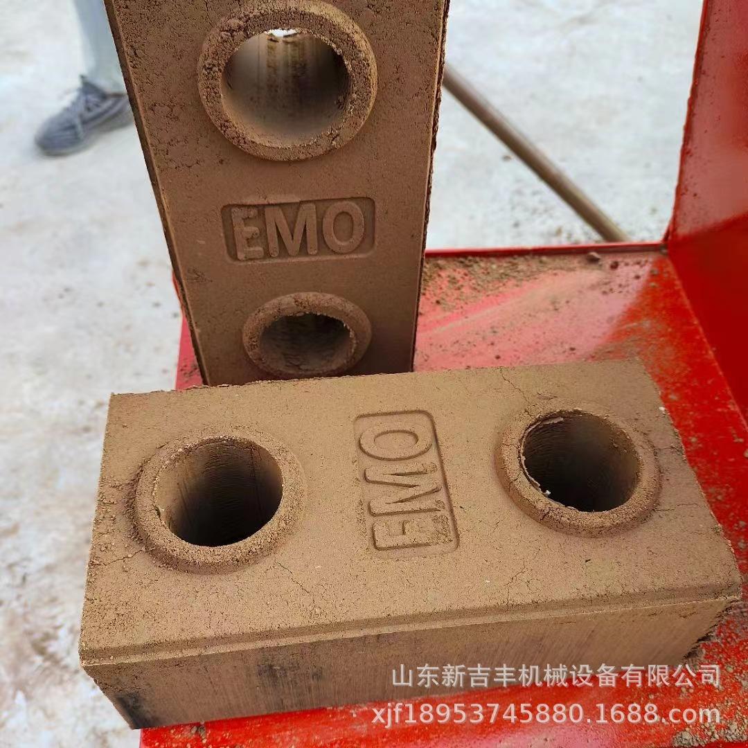 出口版小型半自动黏土联锁砖机XJF2-25 液压粘土连锁免烧乐高砖机
