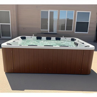 亚克力按摩浴缸 spa浴池 室外冲浪大浴缸10人户外花园游池jacuzzi