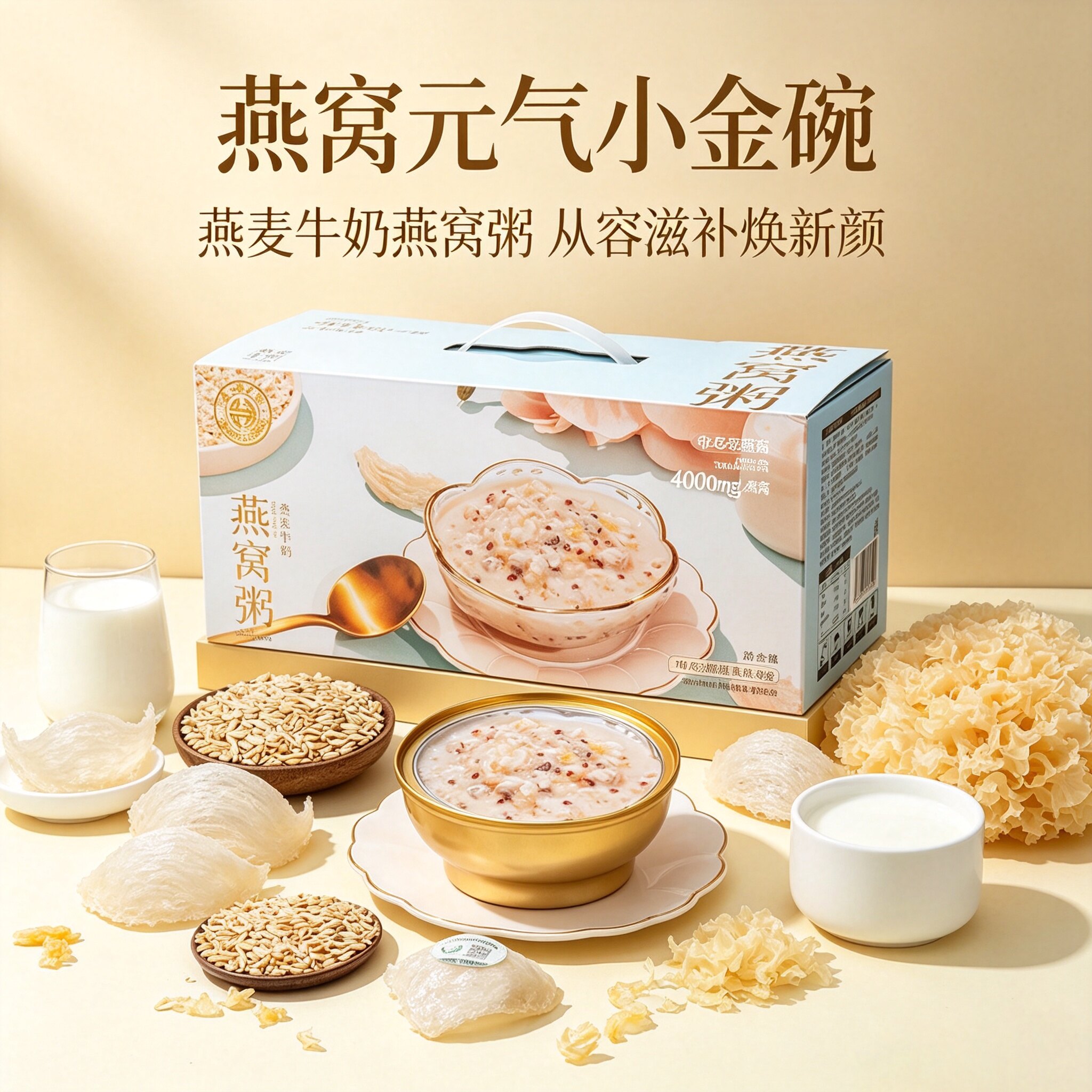 燕叨叨即食燕窝粥礼盒官方正品