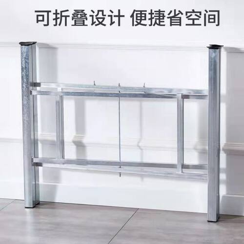 简易镀锌圆桌子支架脚加厚桌子腿桌子支架折叠桌腿圆桌架十字桌架