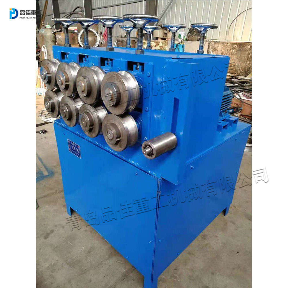 家具厂板凳支腿成型机 铁管压矩形管设备 圆形轧方型三角形机