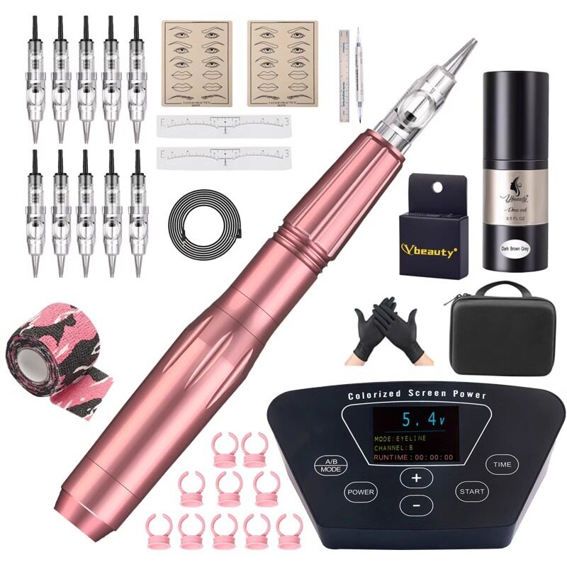 纹绣仪器纹绣套装纹眉机纹绣大容量电源纹绣一体混针10支纹绣用品