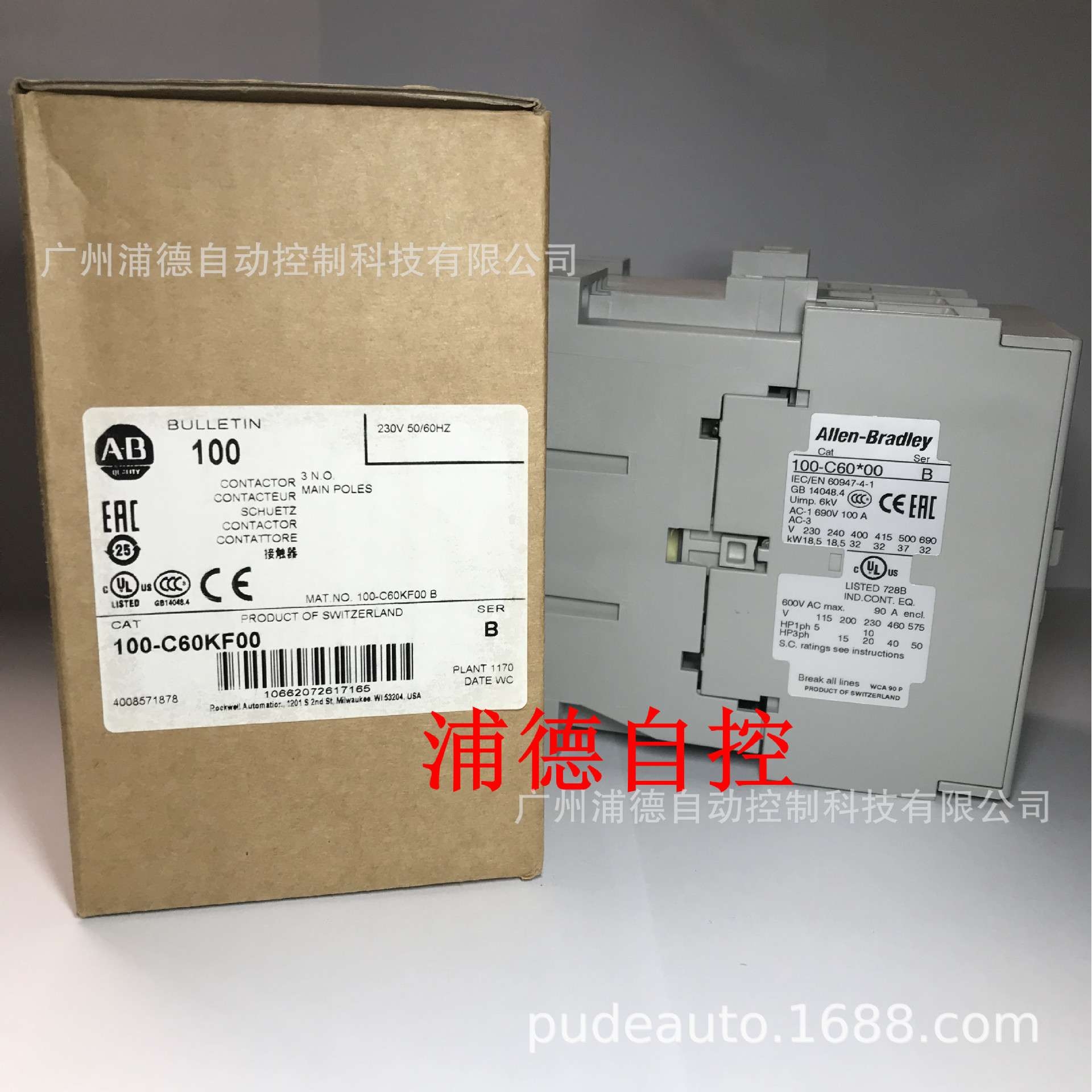 100-C60*00接触器100-C60KF00现货AC220V