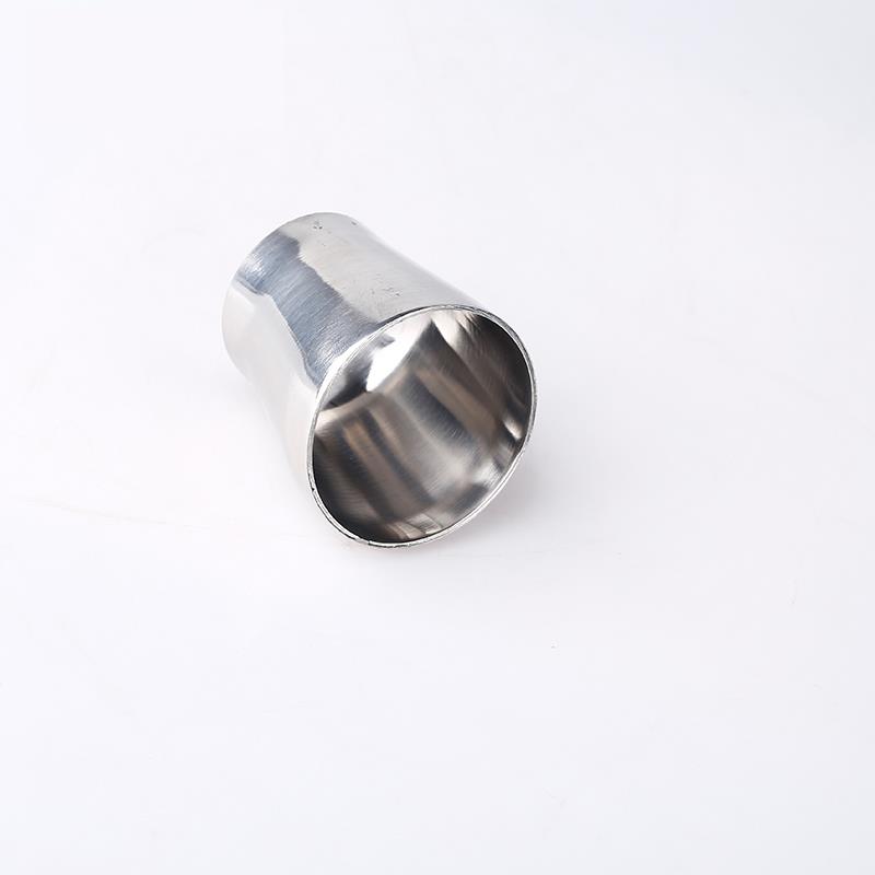 304不锈钢偏心大小头卫生级焊接对焊异径喇叭口变径转换接头镜面