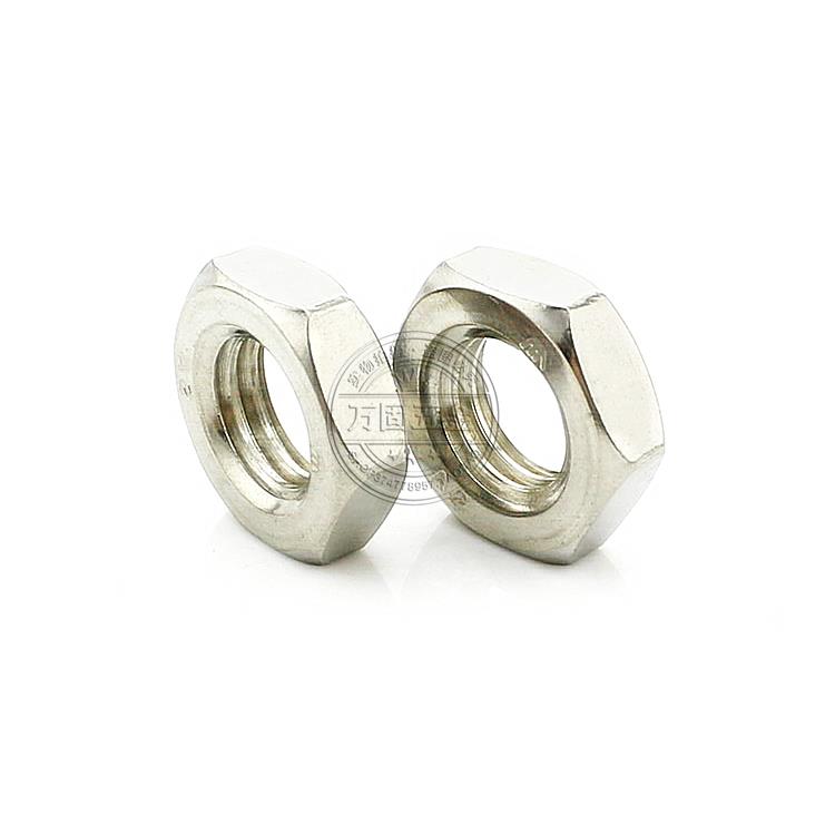 304不锈钢螺母\扁薄螺帽\薄螺母M3M4M5M6M8M10M12M16M20M24GB6172