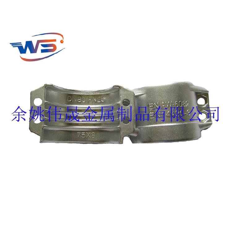 DN2817不锈钢安全管夹 EN14420-3两片式抱箍液压橡胶管工业重卡箍