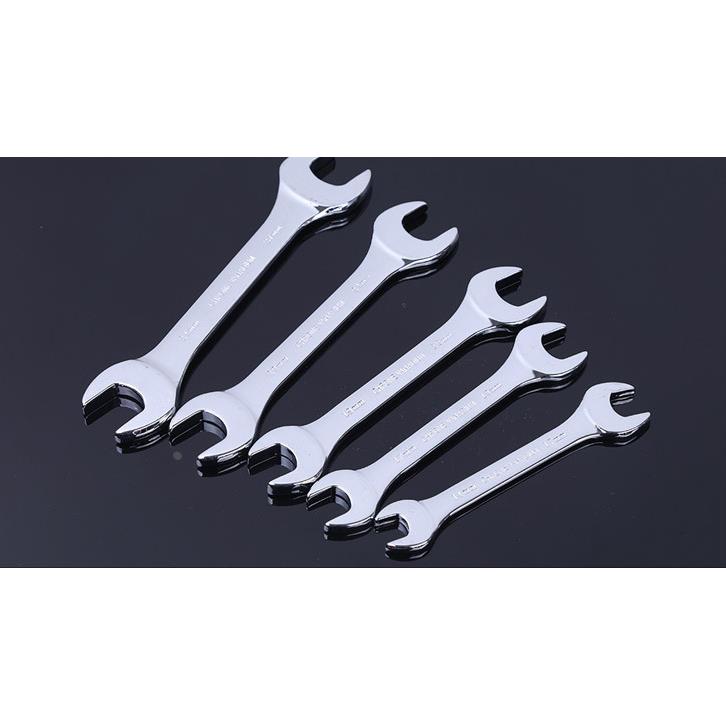 镜面双头开口扳手/配机工具/双头呆扳手配套/家用扳手12-14-17