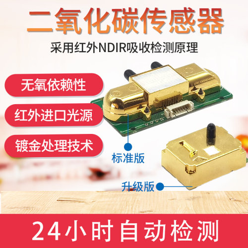 二氧化碳传感器模块工业高精度CO2检测变送器二氧化碳模组