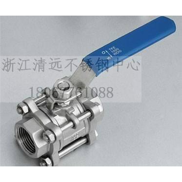 304/316/201不锈钢3片式球阀三片式球阀3pc丝口Q11F-16阀门4分6分