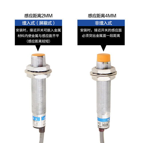 沪工接近开关LJ12A3-4-Z/BX BY EX金属传感器三线NPN常开DC24V36V