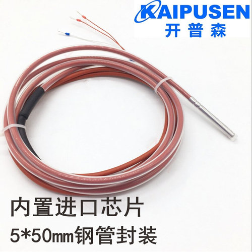 防腐蚀PT100铂热电阻防水PT1000温度传感器耐酸碱测温酸碱槽探头