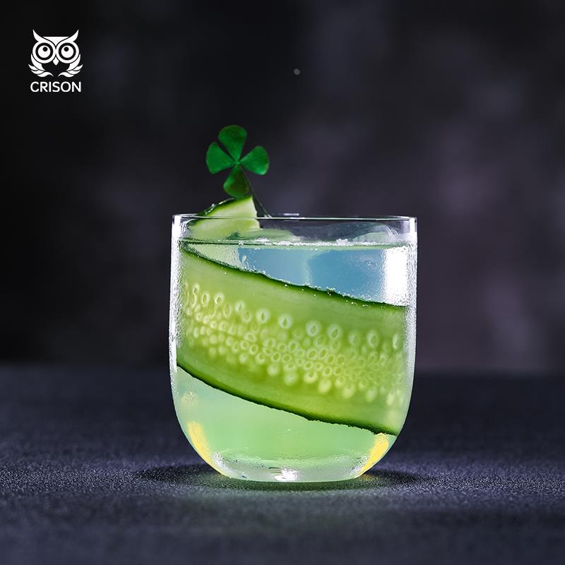 WK5301 CRISON柯瑞森圆底水晶玻璃水杯酒吧威士忌洋酒鸡尾酒家用