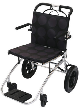 中进轮椅conlo系列NA-413折叠轻便老人手推车日本进口航钛铝合金