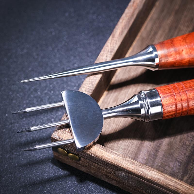 IP001 CRISON/柯瑞森酒吧调酒师凿冰器三叉长冰锥 精钢凿冰球叉子