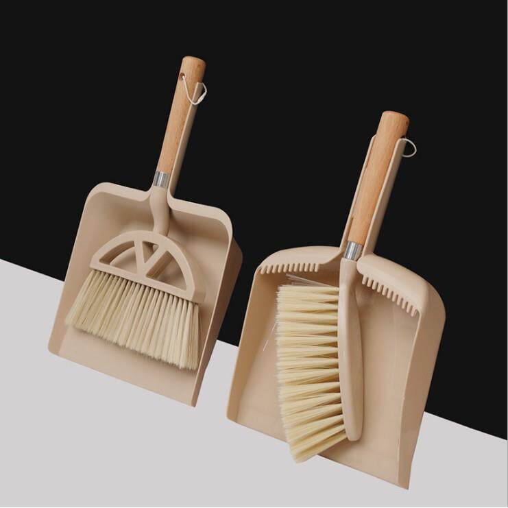 木质手柄迷你小扫把定制LOGO地板沙发桌面清理小扫把簸箕组合套装