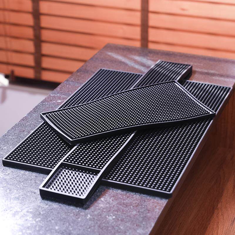 酒吧传奇方型吧垫酒吧垫滤水方形橡胶吧垫长调酒工具垫杯子滤水垫