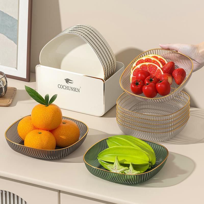 带沥水架可挂墙果盘干果小碟子前台摆放盘子客厅茶几家用水果盘糖