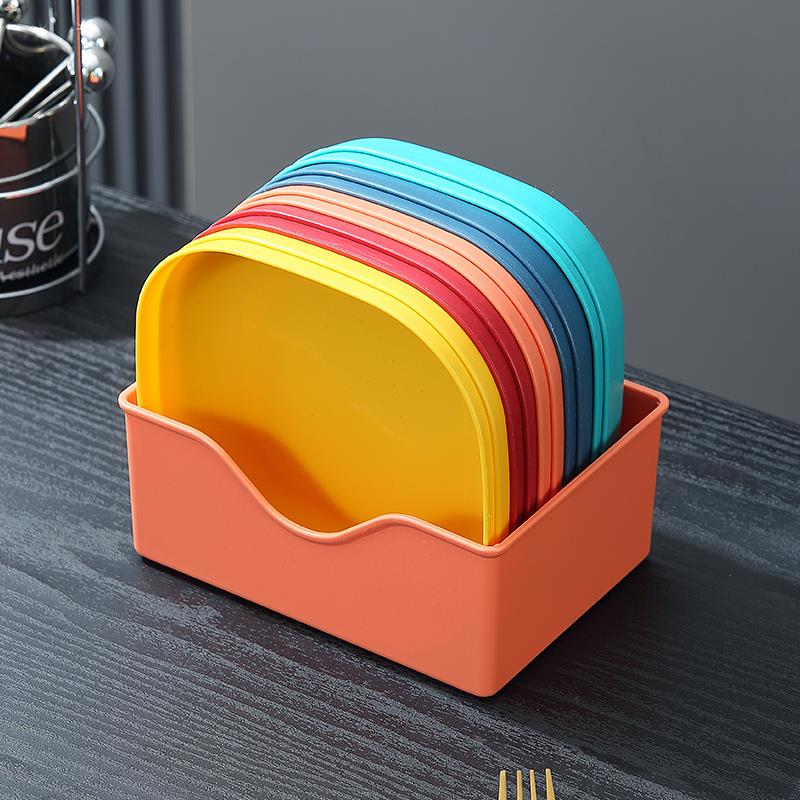 新款加深吐骨碟餐桌家用轻奢吐骨头盘碟小吃干果零食碟创意水果盘