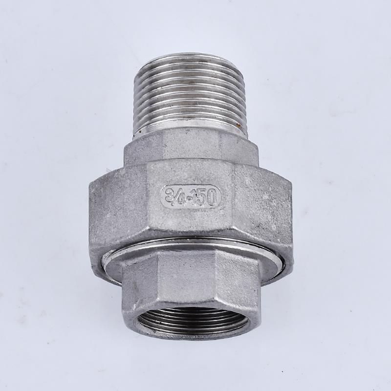 304不锈钢内外丝活接头 平面活接 油拧 4分6分1寸螺纹DN15 20 25