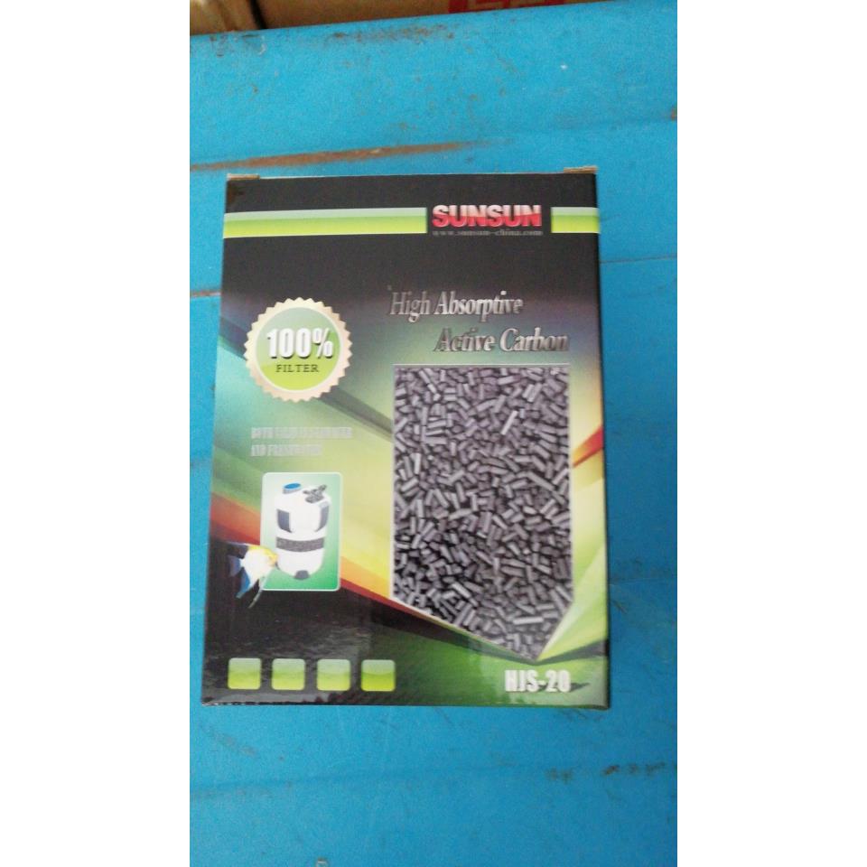 森森鱼缸缸外过滤器用过滤材料活性炭HJS-20 500g 带网袋