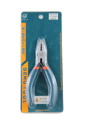 滆湖GEHU扁口钳  迷你钢丝钳 516G  5寸