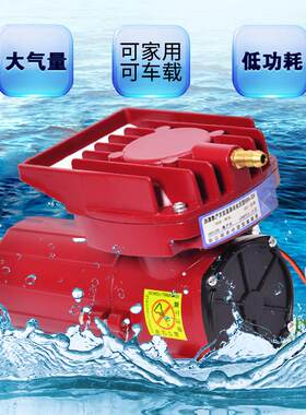森森交直流两用12V伏户外打氧氧气泵车载夹电瓶可充电充氧增氧机