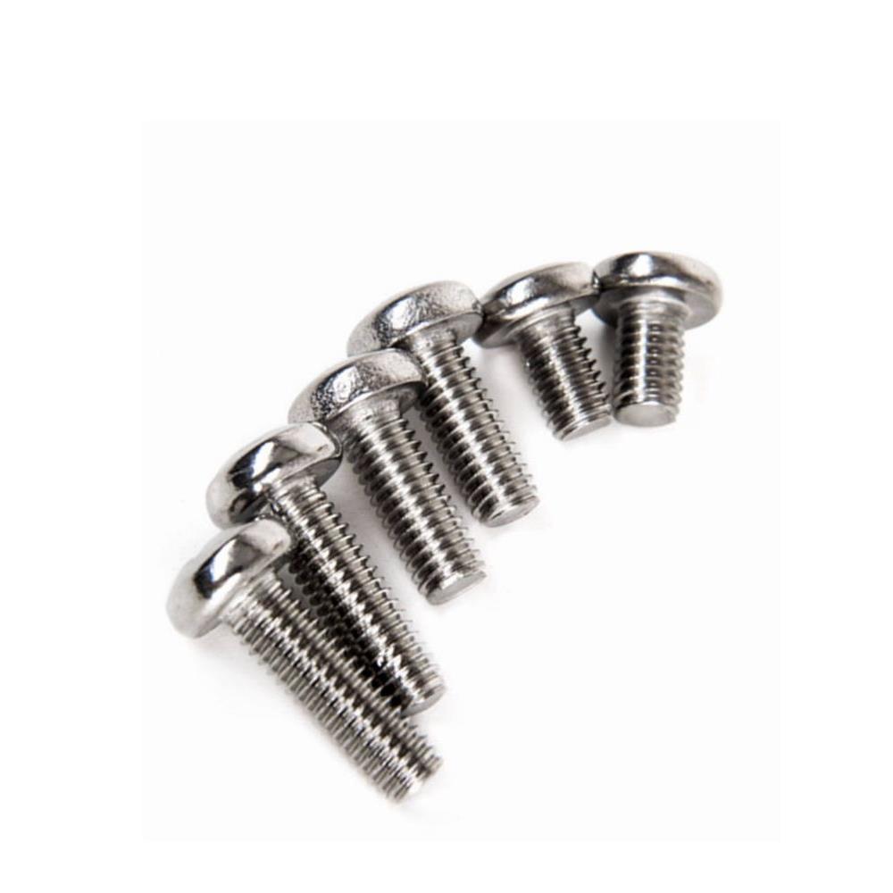 镀镍十字圆头机牙电子小螺丝PM盘头M1M1.2M1.4M1.6M2M2.5M3M4M5mm