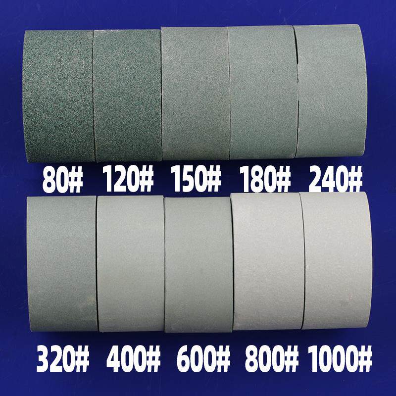 圆形油石50*25mm圆柱型绿碳化硅精磨砂条模具玉石打磨抛光平磨石