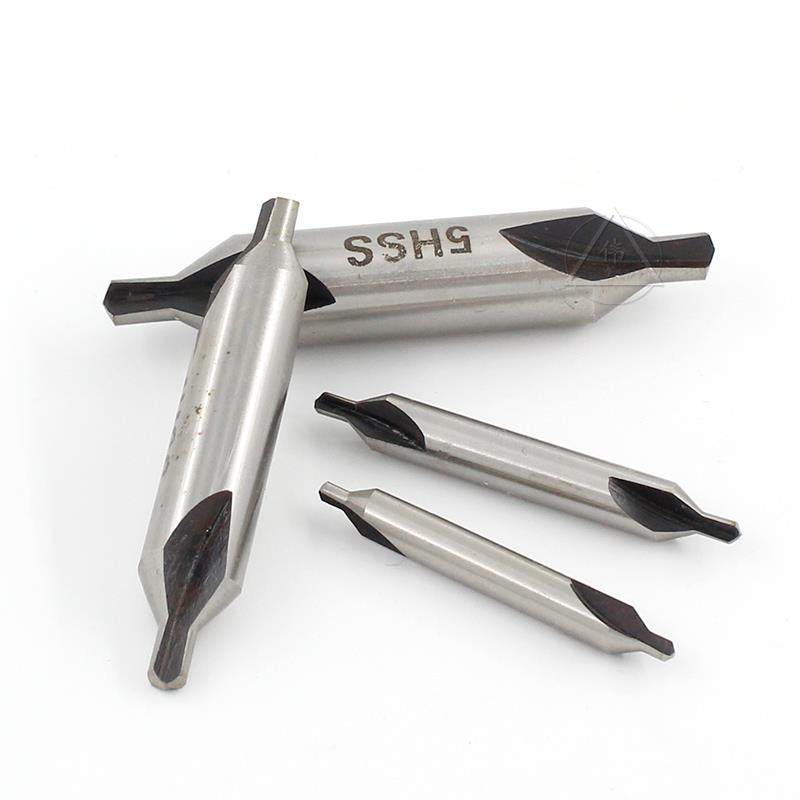 上海不带护锥复合中心钻60度 高速钢hss 1.0-6.0mm 品质