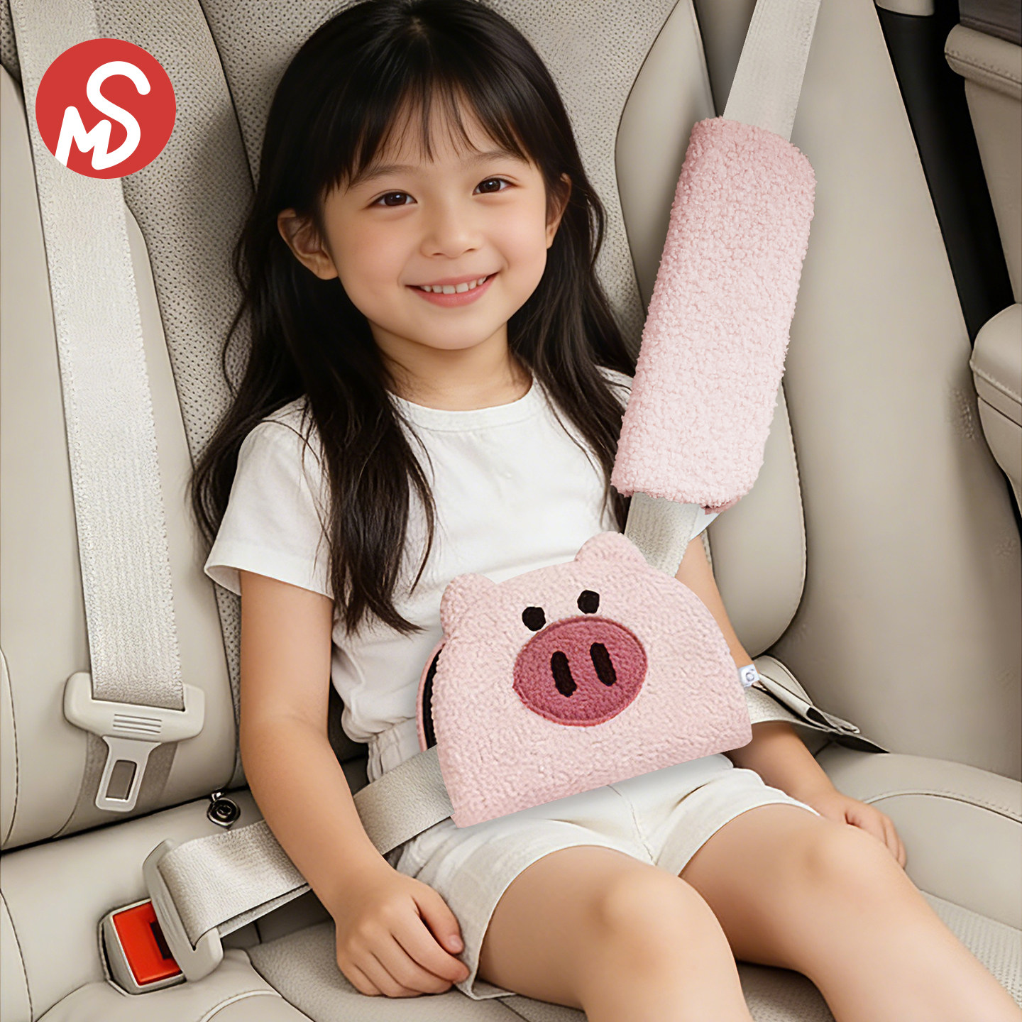 儿童安全带调节固定器汽车后排护肩套座位防勒脖宝宝座椅睡觉神器