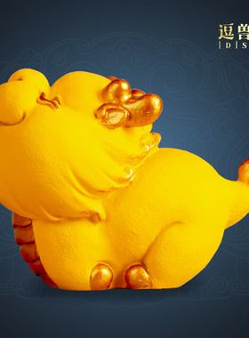 桌面神龙家用国潮手办砂石创意桌面新年礼物青瑞兽装饰品