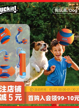 美国Petmate狗狗玩具球Chuckit边牧金毛耐咬互动宠物户外训练足球
